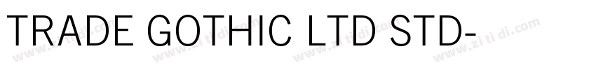 TRADE GOTHIC LTD STD字体转换